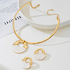 Alloy & Natural Shell Pendant Choker & Stud Earrings FS-WG574AF-01-1