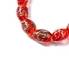 Handmade Dichroic Foil Glass Beads Strands DICH-U001-12I-3