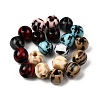 Two Tone Opaque Acrylic European Beads OACR-Z040-02-1