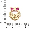 Brass Micro Pave Cubic Zirconia Pendants KK-L228-26G-3