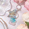 Butterfly Shape Resin & Acrylic Keychain KEYC-JKC01067-02-2