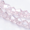 Transparent Electroplate Glass Beads Strands EGLA-A039-T2mm-B26-3