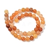 Natural Red Aventurine Bead Strands G-P257-02-8mm-01-5