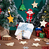 40Pcs 2 Styles Christmas Theme Wood Hanging Wall Decorations HJEW-PH0001-88-2