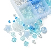 10 Styles Transparent Crackle Acrylic Beads MACR-FS0001-81-3