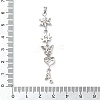 Brass Micro Pave Clear Cubic Zirconia Pendants LS-KK-D101-01C-P-3