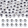 300Pcs CCB Plastic European Beads CCB-DC0001-21-1