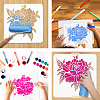 PET Hollow Out Drawing Painting Stencils DIY-WH0405-0073-4