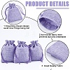 Beebeecraft Polyester Imitation Burlap Packing Pouches Drawstring Bags ABAG-BBC0001-02A-03-6