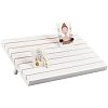 7-Slot Wooden Place Card Display Stands ODIS-WH0029-52D-1