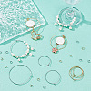   DIY Wire Ring Drop Earring DIY Making Kit STAS-PH0003-29-3