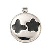 304 Stainless Steel Pendants STAS-L080-014P-02-1