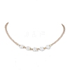 Glass Beads Necklaces NJEW-JN04721-4