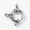 Tarnish Resistant 304 Stainless Steel Smooth Surface Spring Ring Clasps LS-STAS-E143-02A-P-1