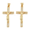 Easter Brass Micro Pave Clear Cubic Zirconia Pendants CU-CBADC6C-09G-01-1