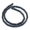 Natural Black Stone Beads Strands G-F631-D10-2