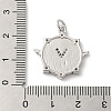 Rack Plating Brass Micro Pave Cubic Zirconia Pendants KK-A190-17G-3