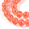 Drawbench Transparent Glass Beads Strands GLAD-Q012-8mm-08-3