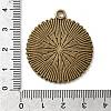 Tibetan Style Flat Round Alloy Pendant Cabochon Settings X-TIBEP-Q045-031AB-NR-3