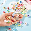 50Pcs Opaque UV Plating Acrylic Beads SACR-TA0001-72-6