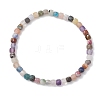 Natural Mixed Gemstone Beaded Stretch Bracelets for Women BJEW-JB13335-01-2