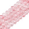 Transparent Glass Beads Strands GLAA-T023-8mm-A08-1