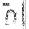 Leopard Print Pattern Acrylic Curb Chain Bag Handles FIND-WH0120-03B-2