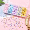 90G 5 Style Opaque & Transparent Inside Colours Glass Seed Beads SEED-FS0001-15A-8