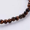 Natural Tiger Eye Beaded Stretch Bracelets BJEW-JB02459-02-2