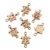 Alloy Enamel Connector Charms ENAM-WH0058-008-2