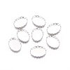 Tarnish Resistant 316 Surgical Stainless Steel Lace Edge Bezel Cups STAS-I118-06P-01-1