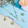 5Pcs 5 Styles Porcelain Pendant Locking Stitch Markers HJEW-NB00257-4