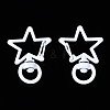 Spray Painted Eco-Friendly Alloy Swivel Snap Hooks Clasps PALLOY-T080-14M-NR-2