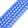 Opaque Solid Color Glass Beads Strands GLAA-T032-P6mm-23-1