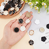   40Pcs 10 Style Plastic Shank Buttons BUTT-PH0001-24-3