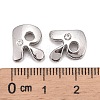 Letter Slider Beads for Watch Band Bracelet Making ALRI-O012-R-NR-3