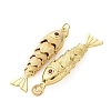 Rack Plating Brass Micro Pave Cubic Zirconia Pendants KK-M309-38D-G-2