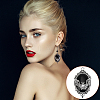 12Pcs Halloween Alloy Oval Pendants FIND-UN0007-81-5