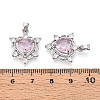 Brass Micro Pave Cubic Zirconia Pendants KK-N264-07P-3