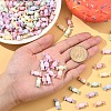 200Pcs Craft Style Acrylic Beads MACR-YW0003-56-4
