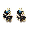 Alloy Enamel Pendants ENAM-N059-76-2