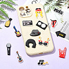 32Pcs 16 Styles Singer Theme PVC Plastic Cabochons FIND-CJ0002-55-6