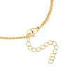 Brass Curb Chain Bracelet Making KK-CBADBBF-05G-2