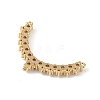 Rack Plating Brass Micro Pave Clear Cubic Zirconia Chandelier Component Link KK-C019-26G-3