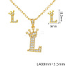 Brass Micro Pave Clear Cubic Zirconia Pendant Necklaces & Stud Earrings Sets FS-WG8C370-12-1