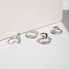 4Pcs Alloy Finger Rings Sets WG7802C-24-2