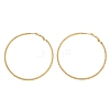 304 Stainless Steel Big Hoop Earrings with 316 Surgical Stainless Steel Pins for Women SA-CBAB549-01G-4