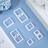 6Pcs Plastic Clay Pressed Molds DIY-SC0031-27-3