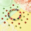 40Pcs 4 Styles Alloy Enamel Beads Caps ENAM-YW0003-97-7