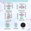 20Pcs 5 Style Opaque Acrylic Pendants SACR-SC0001-06-2